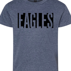 Eagles Black Block Design - Softstyle